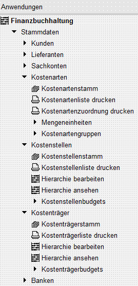 Kostenrechnungsstammdaten